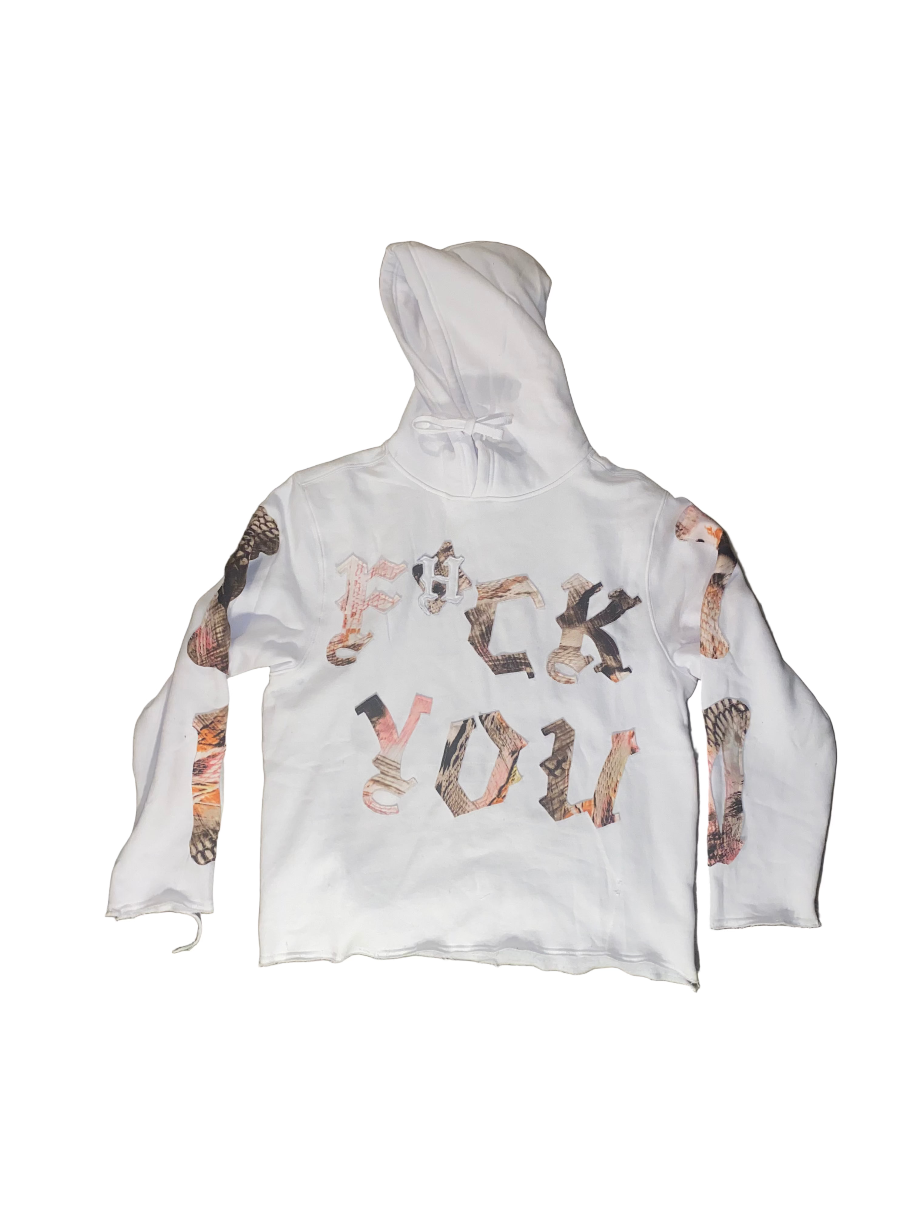 White F*ck U Hoodie